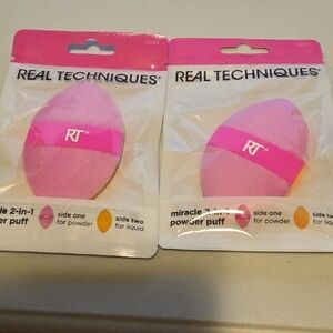 Real Techniques Dual-Sided Pink Powder Puff